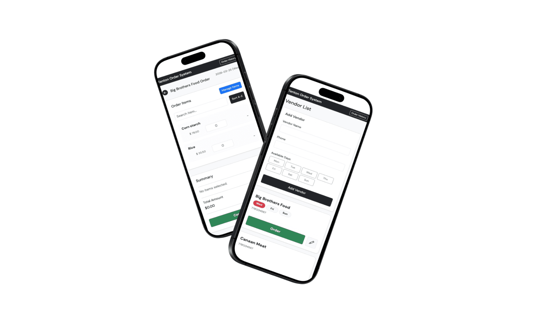 Vendor Order Management